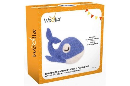 Набор для валяния игрушки Woolla Кит Степан, 6см