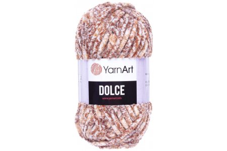 Пряжа YarnArt Dolce бежевый меланж (811), 100%микрополиэстер, 120м, 100г