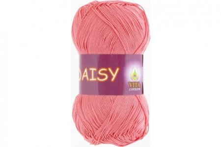 Пряжа Vita cotton Daisy розовый (4426), 100%мерсеризованный хлопок, 295м, 50г