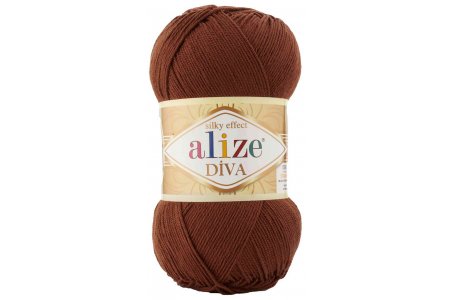 Пряжа Alize Diva медный (690), 100%микрофибра, 350м, 100г