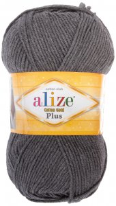 Пряжа Alize Cotton Gold plus темно-серый (182), 55%хлопок/45%акрил, 200м, 100г