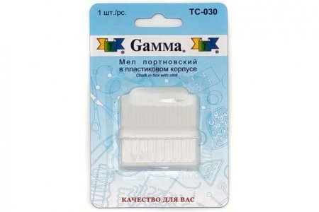 Мел портновский Gamma с точилкой, белый