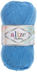 Пряжа Alize My baby темно-голубой (289), 100%акрил, 150м, 50г