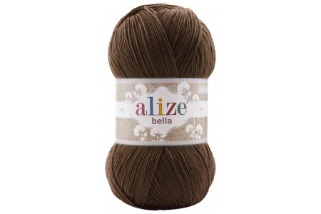 Пряжа Alize Bella 100 кофе (222), 100%хлопок, 360м, 100г