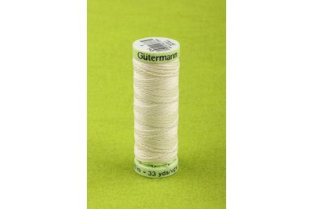 Нитки швейные декоративные Top/Stitch Gutermann 30, 100%полиэстер, 30м, 0001, кремовый