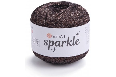 Пряжа YarnArt Sparkle коричневый (1354), 40%полиамид/60%металик полиэстер, 160м, 25г