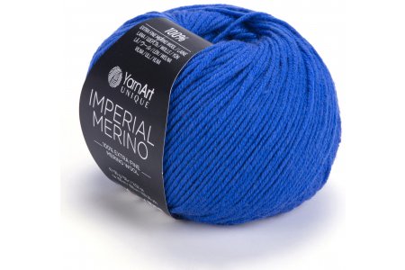 Пряжа YarnArt Imperial merino синий (3342), 100%шерсть, 100м, 50г