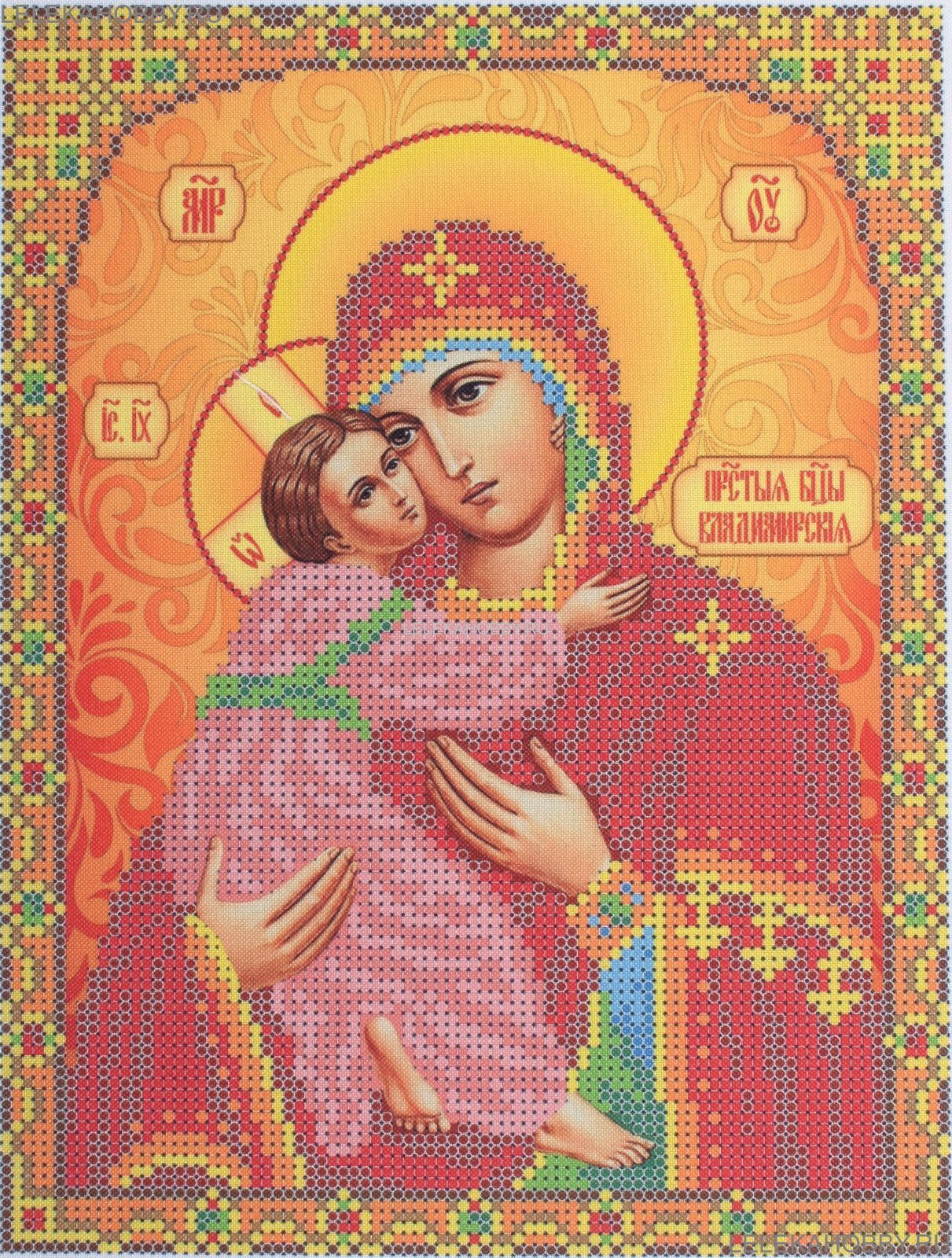 Набор для вышивания Икона Владимирской Божьей Матери (L) – купить в Москве | irhidey.ru