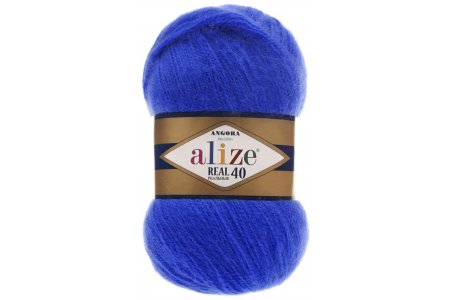 Пряжа Alize Angora Real 40 василек (141), 60%акрил/40%шерсть, 430м, 100г