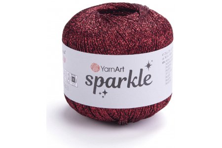 Пряжа YarnArt Sparkle красный (1345), 40%полиамид/60%металик полиэстер, 160м, 25г