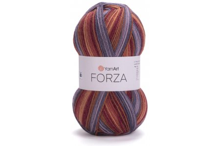 Пряжа YarnArt Forza серый-охра-терракот (2503), 75%шерсть/25%полиамид, 420м, 100г