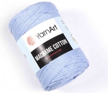 Пряжа YarnArt Macrame cotton светло-голубой (760), 85%хлопок/15%полиэстер, 225м, 250г