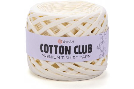 Пряжа YarnArt Cotton club кремовый (7348), 100%хлопок, 110м, 310г