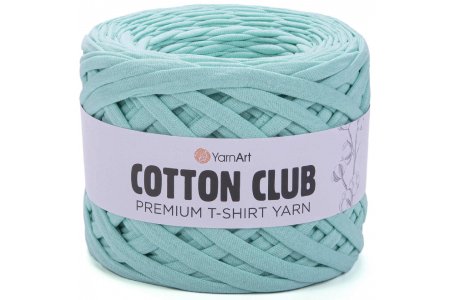 Пряжа YarnArt Cotton club светло-зеленая бирюза (7355), 100%хлопок, 110м, 310г