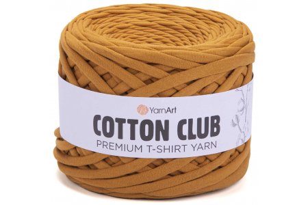 Пряжа YarnArt Cotton club охра (7316), 100%хлопок, 110м, 310г