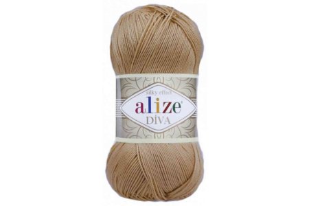 Пряжа Alize Diva карамель (369), 100%микрофибра, 350м, 100г