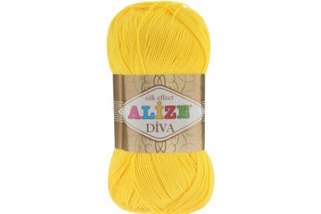 Пряжа Alize Diva цыпленок (110), 100%микрофибра, 350м, 100г