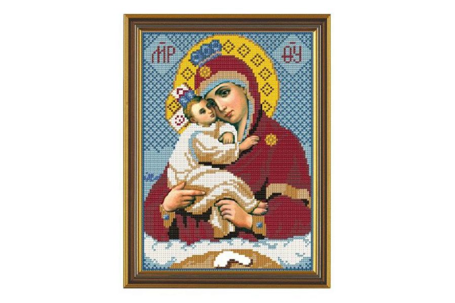 Набор для вышивания бисером Икона Богородица Милующая 19,5 х 26,2 см 1,312 руб.