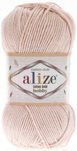 Пряжа Alize Cotton gold hobby телесный (382), 45%акрил /55%хлопок, 165м, 50г