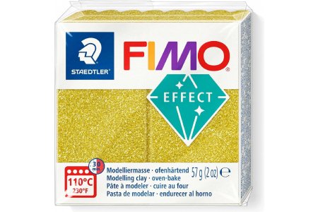 Полимерная глина FIMO Effect, золото с блестками (112), 57г