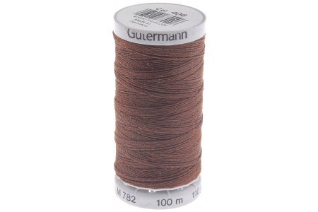 Нитки швейные суперпрочные Extra/Strong Gutermann 40, 100%полиэстер, 100м, 0406, кофейный