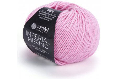 Пряжа YarnArt Imperial merino розовый (3326), 100%шерсть, 100м, 50г