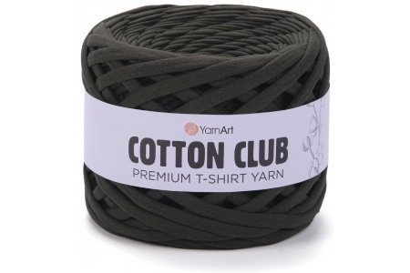 Пряжа YarnArt Cotton club темный хаки (7359), 100%хлопок, 110м, 310г