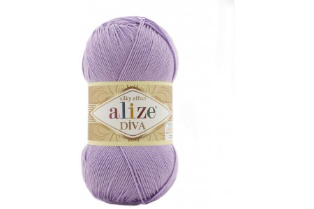 Пряжа Alize Diva лаванда (43), 100%микрофибра, 350м, 100г