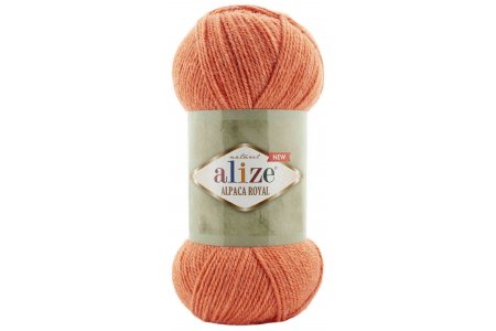 Пряжа Alize Alpaca Royal NEW манго (692), 55%акрил/30%шерсть/15%альпака, 250м, 100г