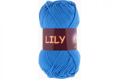 Пряжа Vita cotton Lily василек (1617), 100%мерсеризованный хлопок, 125м, 50г