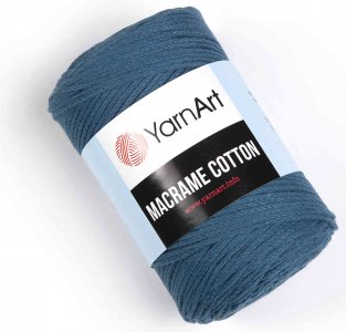 Пряжа YarnArt Macrame cotton морская волна (789), 85%хлопок/15%полиэстер, 225м, 250г